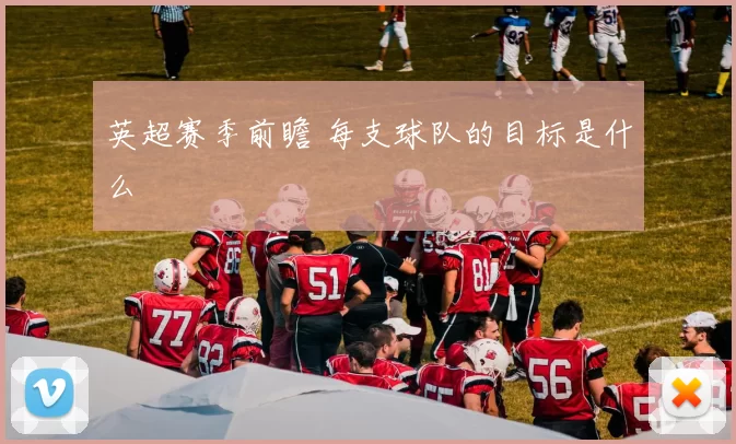 英超赛季前瞻 每支球队的目标是什么